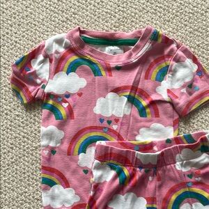 Mini Boden Pink Rainbow Pajama Set